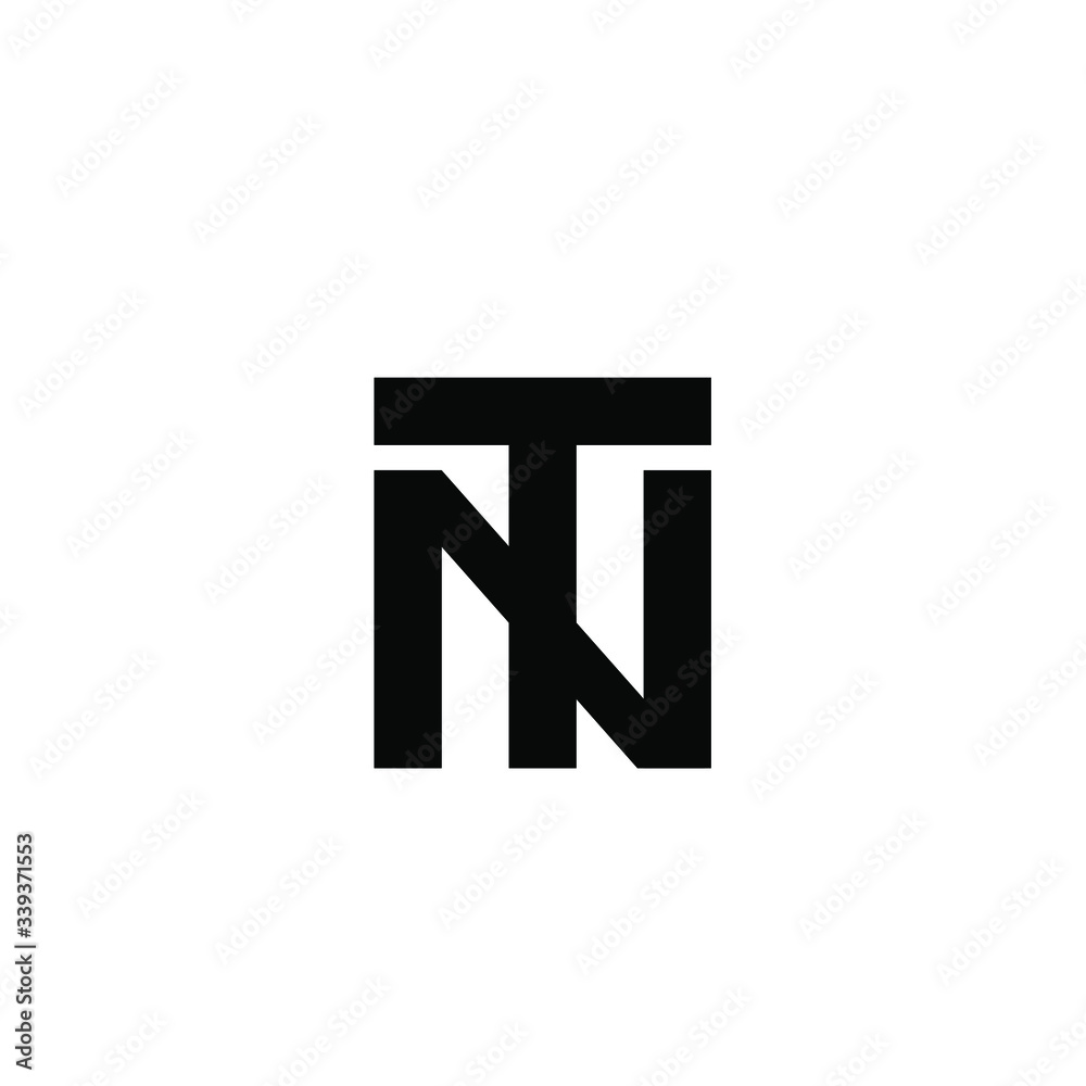 tn nt minimal logo icon desig vector tn nt minimal logo icon desig vector