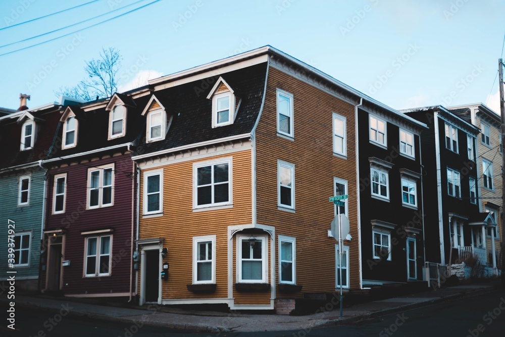 Naklejka premium old building in the city of St. John's Newfoundland