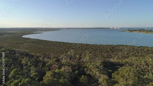 Wallpaper Mural Aerial descend among trees and ocean coastline Torontodigital.ca