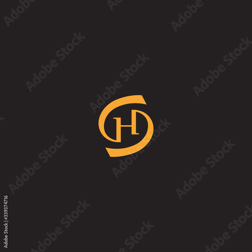 SH/HS logo vector for brand or identity
