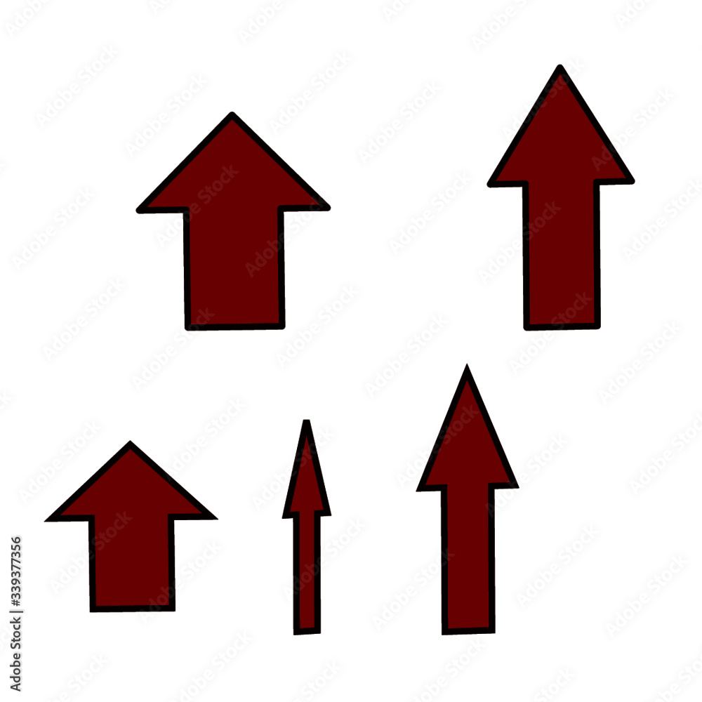 red and white arrows red and white arrows