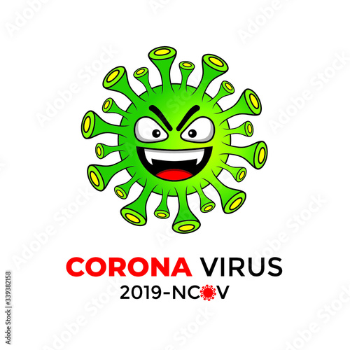 illustration of coronavirus. COVID-19 is an infectious disease caused by a newly discovered coronavirus and spread throughout the world