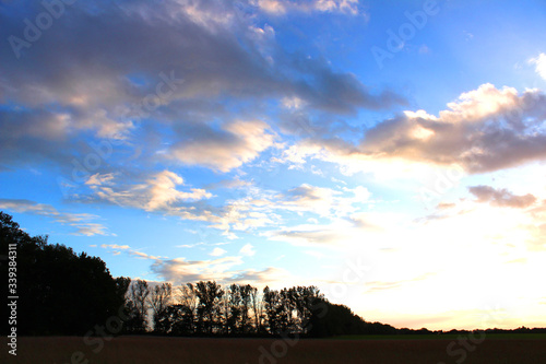 sunset in the mountains
