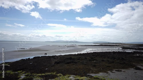 Timelapse of Clouds Moving Over Galway Beach and North Pacific Ocean, Ireland photo