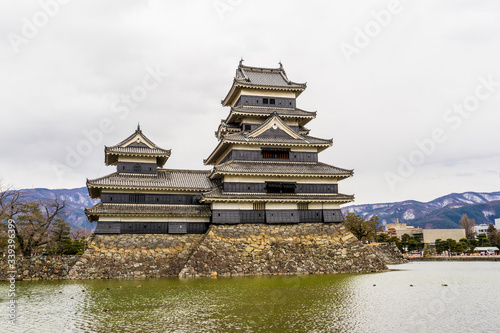 Matsumoto Castle  Matsumoto-jo  a Japanese premier historic castles in eastern Honshu  Matsumoto-shi  Chubu  Nagano  Japan.