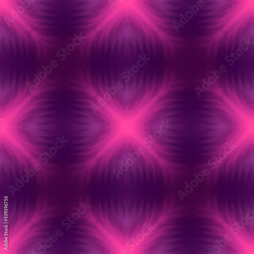 abstract baroque ornaments forming shapes of light violet and dark violet colors, illustration, seamless pattern