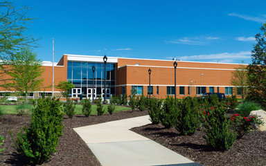 Typical public school brick building
