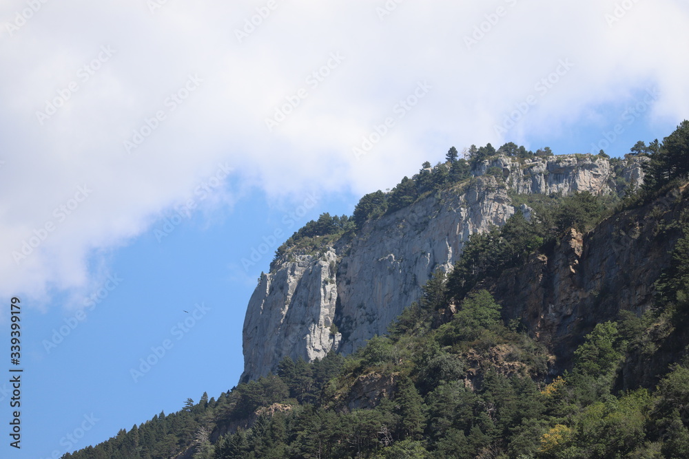 Naklejka premium paysage ville de Canfranc Pyrénées Espagne