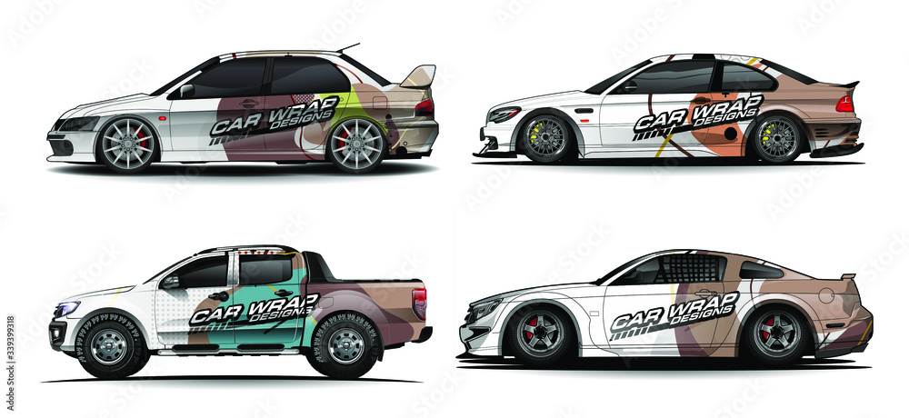 set of vehicle graphic kit vector. Modern abstract background for car wrap branding and automobile sticker decals livery
set of vehicle graphic kit vector. Modern abstract background for car wrap branding and automobile sticker decals livery