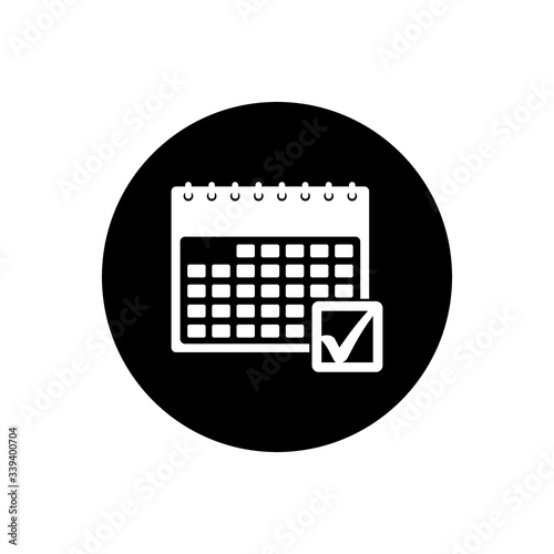 Time, Schedule Management Button Icon. Editable Vector EPS Symbol Illustration.