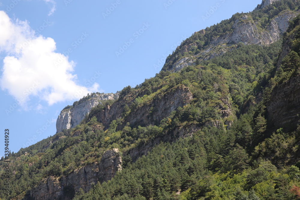 paysage ville de Canfranc Pyrénées Espagne