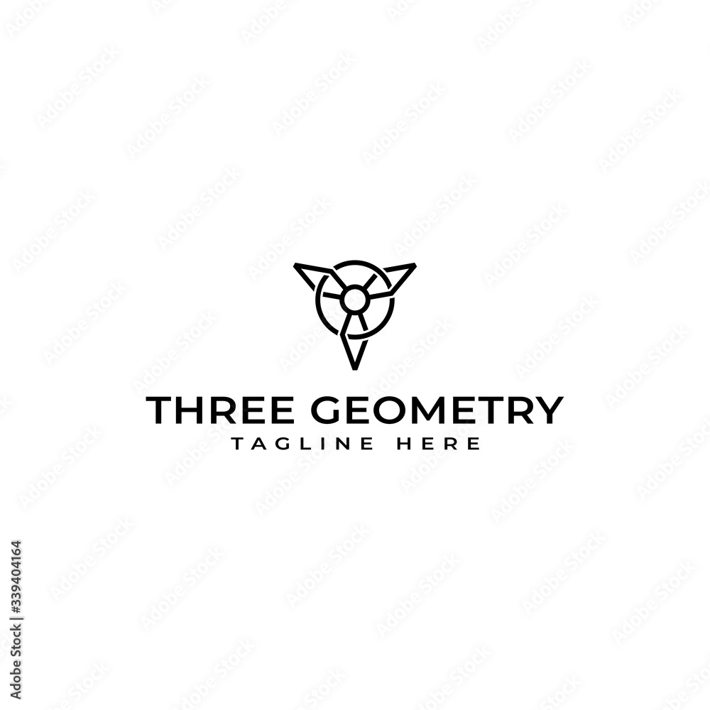 Design Logo Templates for your business, Modern and Lines Style, Abstract Geometry Vector or triangle and circle shapes Design Logo Templates for your business, Modern and Lines Style, Abstract Geometry Vector or triangle and circle shapes