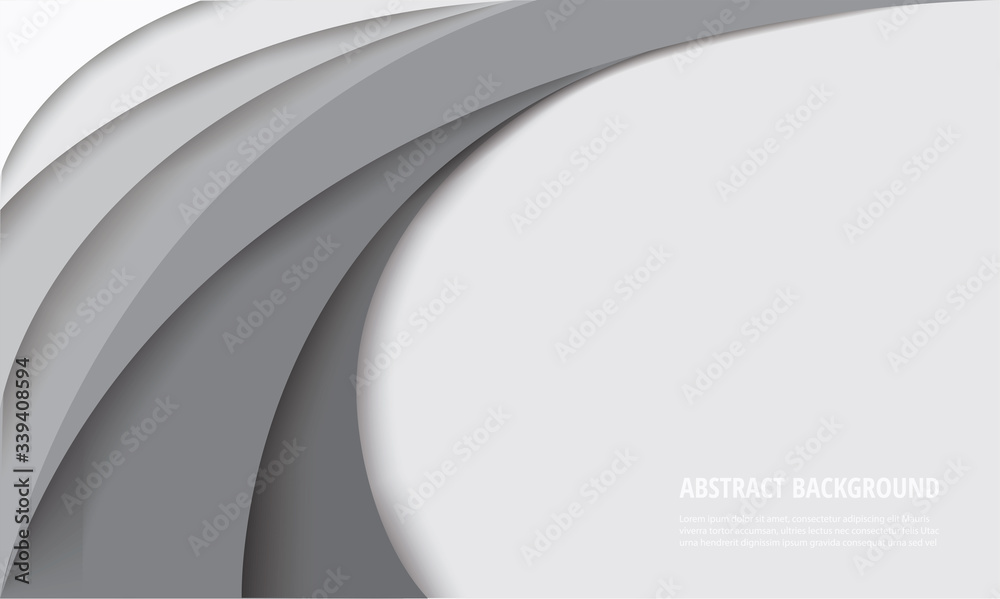 white curve template background vector illustration EPS10 - obrazy, fototapety, plakaty 