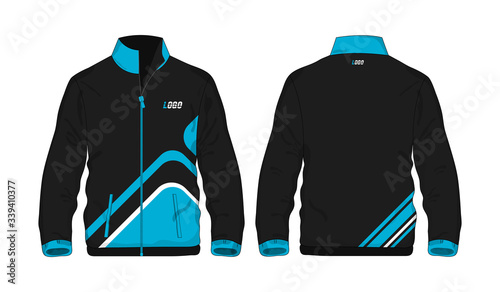 Sport Jacket Blue and black template for design on white background. Vector illustration eps 10.