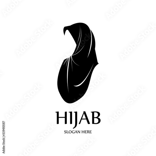 hijab women black silhouette vector icons app-vector