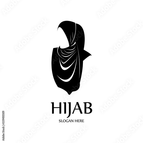 hijab women black silhouette vector icons app-vector