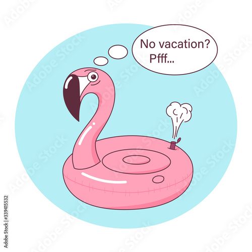 Parties and summer vacations cancellation, put off concept.