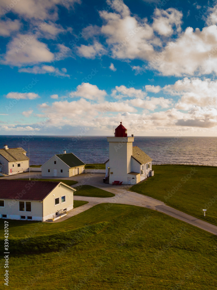 Obrestad lighthouse in Norway.
