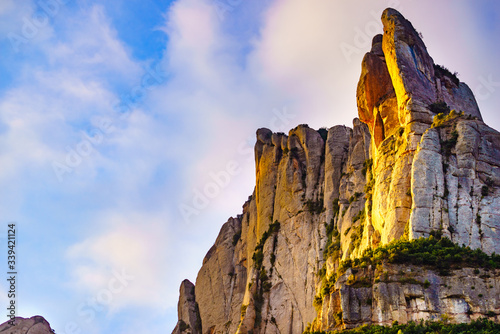 Montserrat mountain range in Spain.