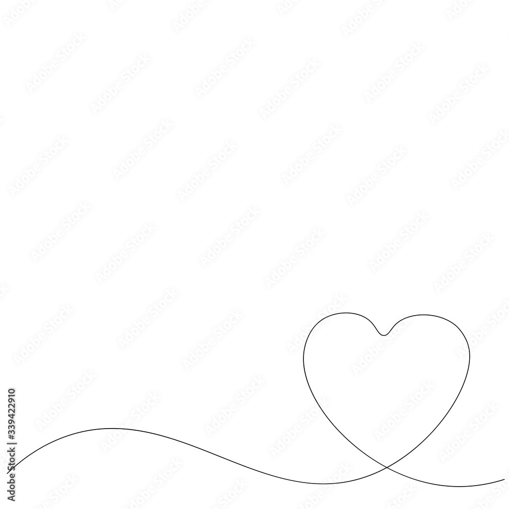 Heart love background. Valentines day vector illustration