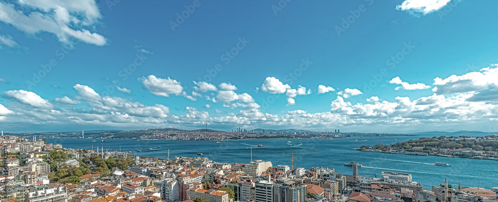 Fototapeta premium Turkish city of Istanbul historical monuments and views