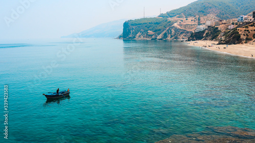 boat on the sea 