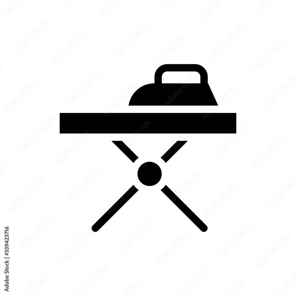 Iron Table Vector Icon Iron Table Vector Icon