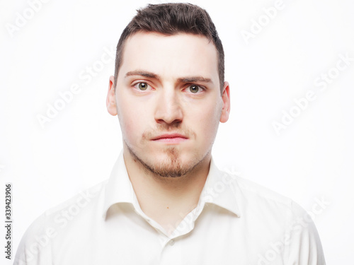 young business man wearing white shirt