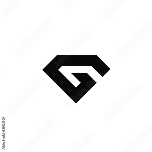 Free Download g 6 initial black logo icon design - GFXLoad