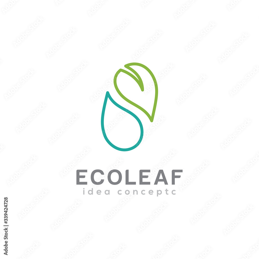 Creative Eco Leaf Concept Logo Design Template Creative Eco Leaf Concept Logo Design Template