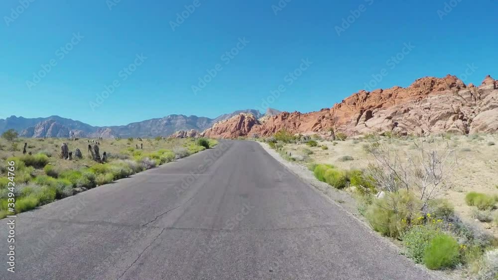 POV Motorcyclist In Red Rock Canyon National Conservation Area POV Motorcyclist In Red Rock Canyon National Conservation Area