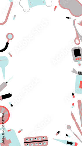 Layout for stories on medical theme