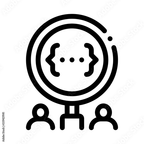 deadlock research icon vector. deadlock research sign. isolated contour symbol illustration