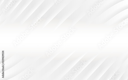 Abstract pattern. White and gray color background. Vector Design layout of shape paper cut. Motion Curved Line. Gradient stripes layers.