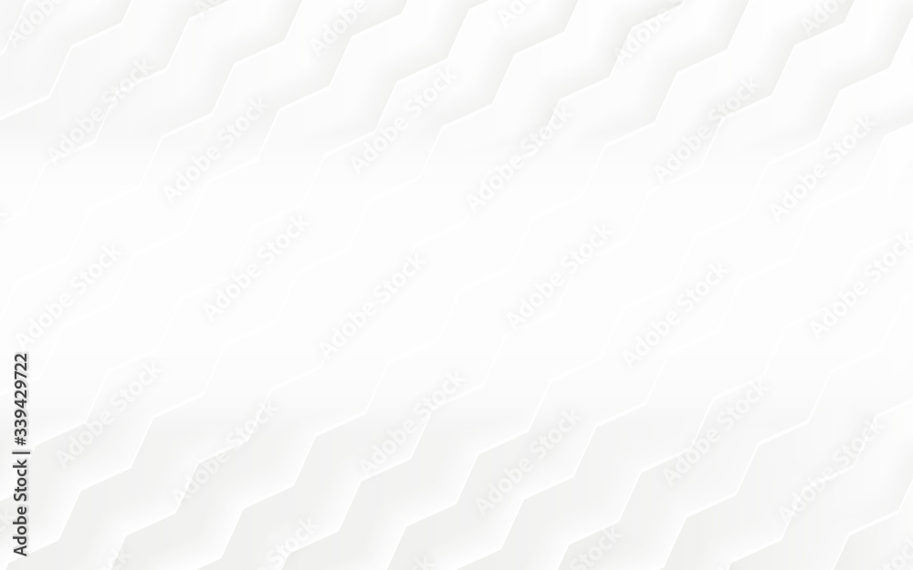 Fototapeta premium Abstract pattern. White and gray color background. Vector Design layout of shape paper cut. Motion Curved Line. Gradient stripes layers.