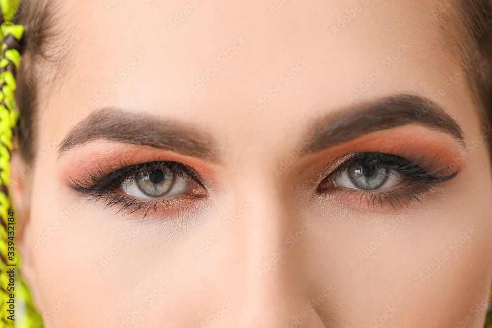 Beautiful young transgender woman, closeup