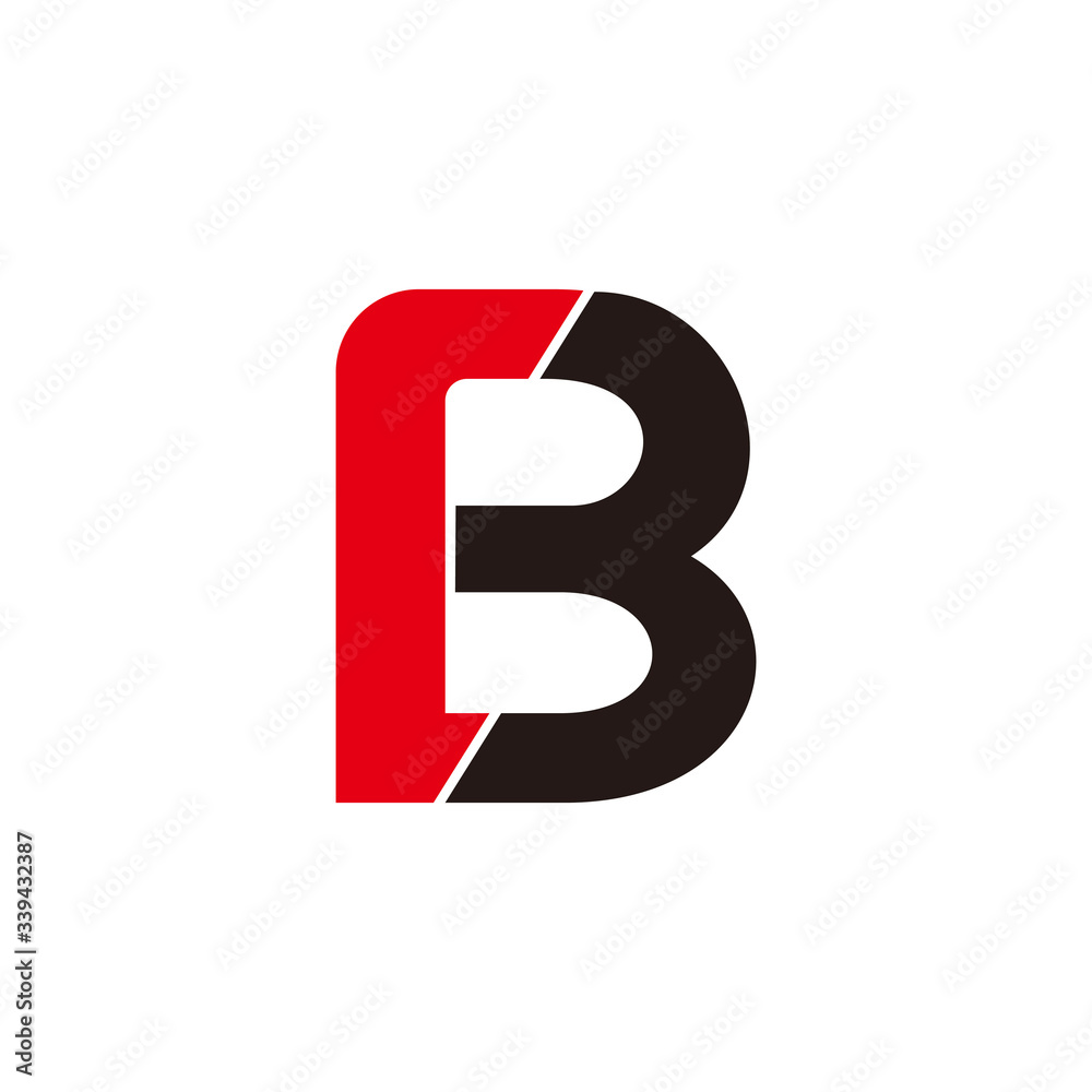 letter rb simple linked geometric design symbol logo vector letter rb simple linked geometric design symbol logo vector