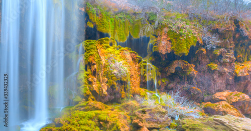 Fototapeta Naklejka Na Ścianę i Meble -  Amazing view of Lower Yerkopru I waterfall - Mersin, Turkey