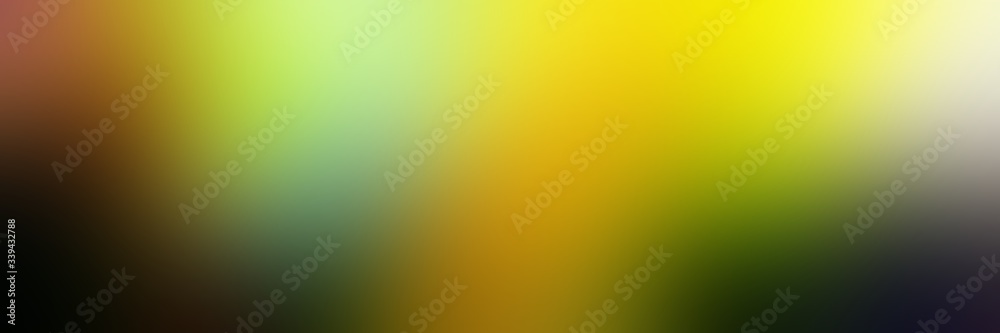 Obraz premium abstract blurred background web banner with golden rod, very dark green and pale golden rod colors