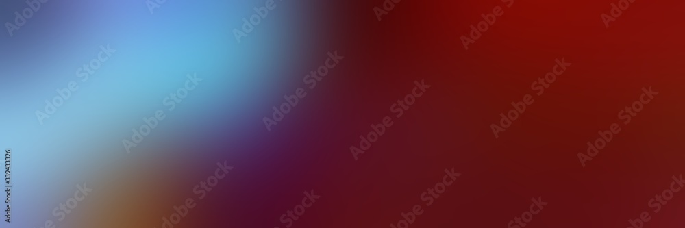 Obraz premium abstract blurred background web banner with cadet blue, dark red and dim gray colors