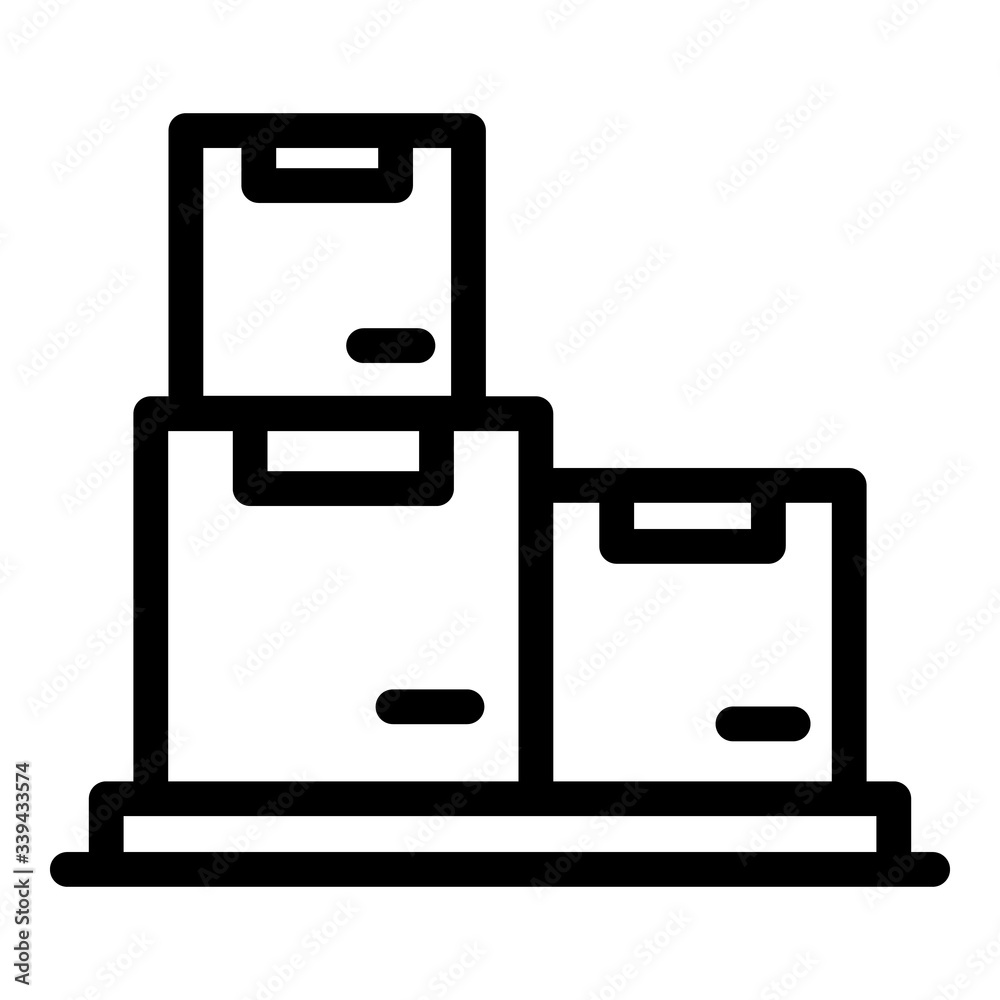 Box file storage icon. Outline box file storage vector icon for web design isolated on white background Box file storage icon. Outline box file storage vector icon for web design isolated on white background