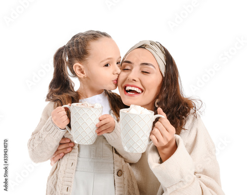 Woman and her little daught...
