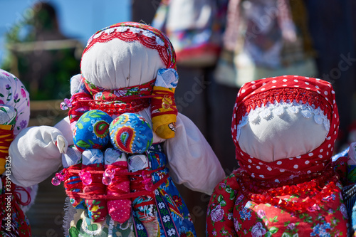 Image of a traditional Slavic doll. Handmade. photo
