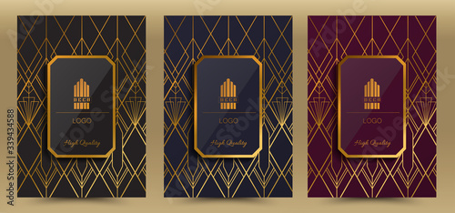 Deco Luxury Premium menu design,Product cover Package, Bag,Financial Annual report for Business brochure layout design template, Flyer Design or Leaflet advertising,  A4 size illustrator 