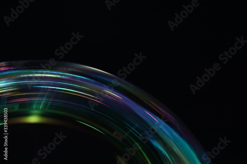 rainbow spectrum abstract background on black