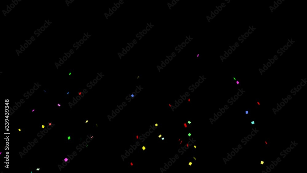 Confetii with alpha.place on footage or background.easy to change color.