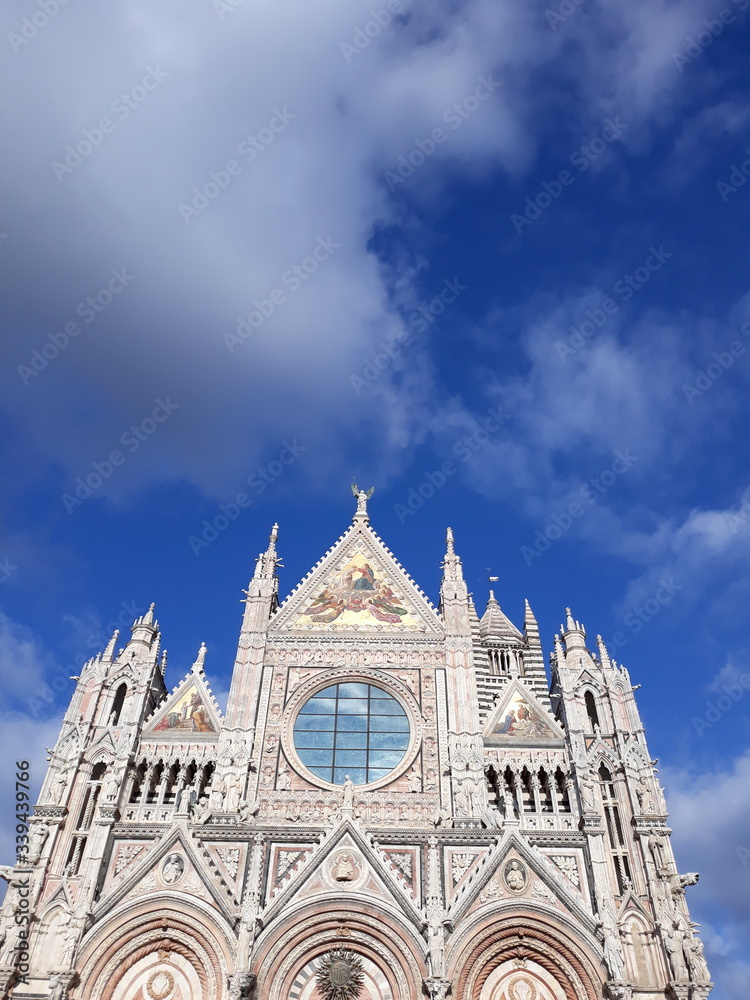 Duomo di Siena. Particolare della facciata.