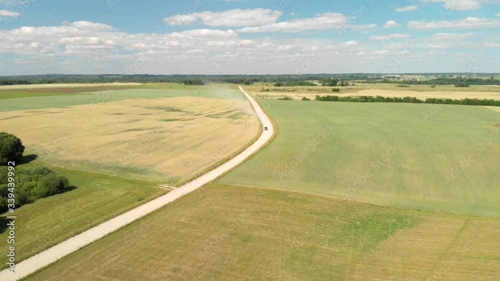 Roads and fields from above. Roads and fields from above.