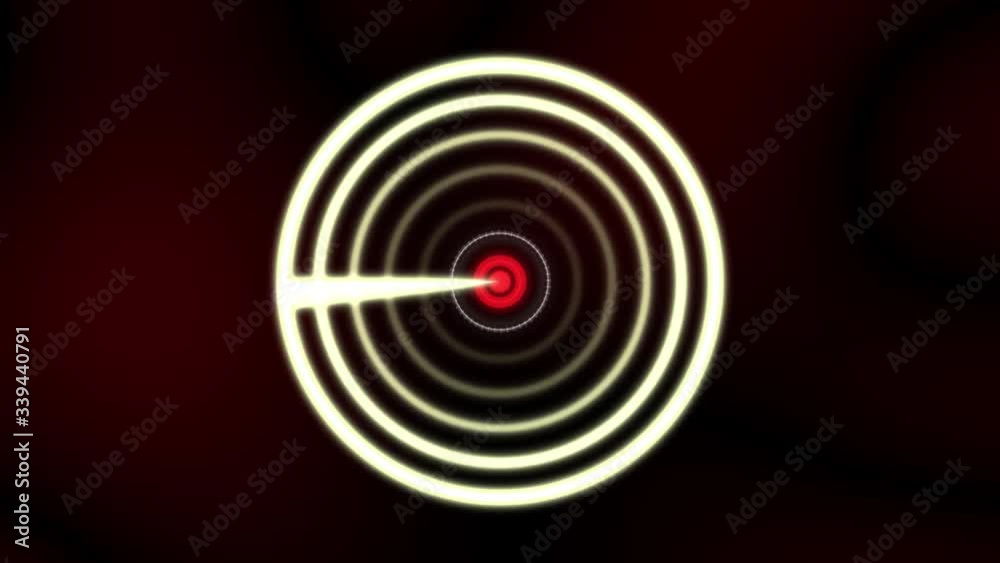 HUD display of target search. Radar interface with circles and moving animation. Scan technology for navigation. HUD display of target search. Radar interface with circles and moving animation. Scan technology for navigation.