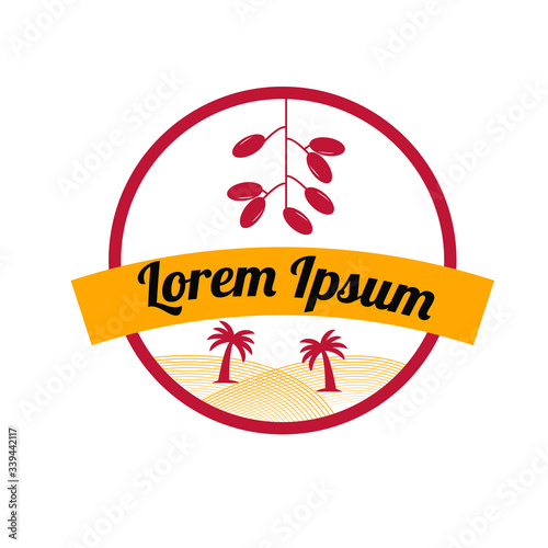 Luxury Dates Palm Logo Template